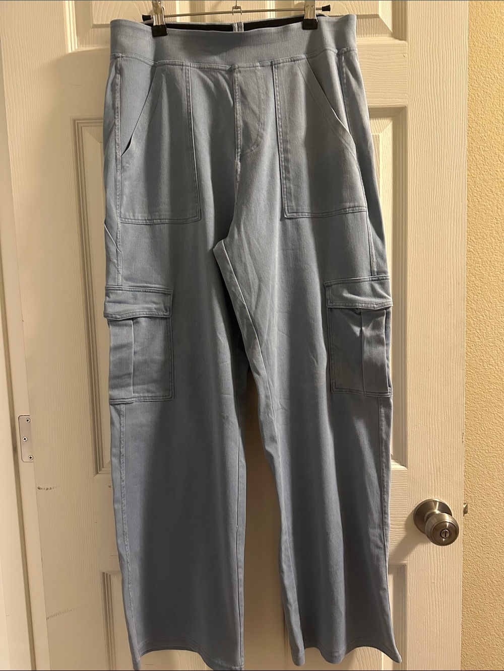 Women's Wide Leg High Waisted Cargo Buttery Soft “Jean” Pants